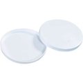 The Packaging Wholesalers Plastic End Caps, 6" Dia., White, 100/Pack MTCAP6